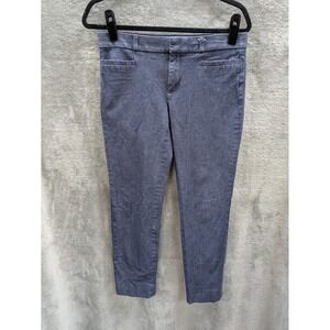 Banana Republic Sloan Pants Womens 4 Cropped Capris Business Casual Quiet Luxury
